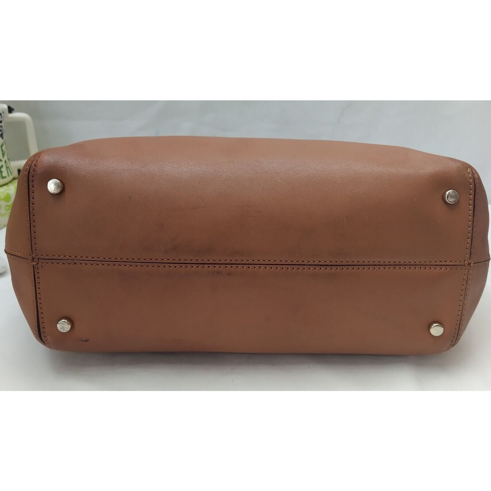 Kate Spade New York Brown Leather Double Handle Shoulder Bag - Picture 7 of 16